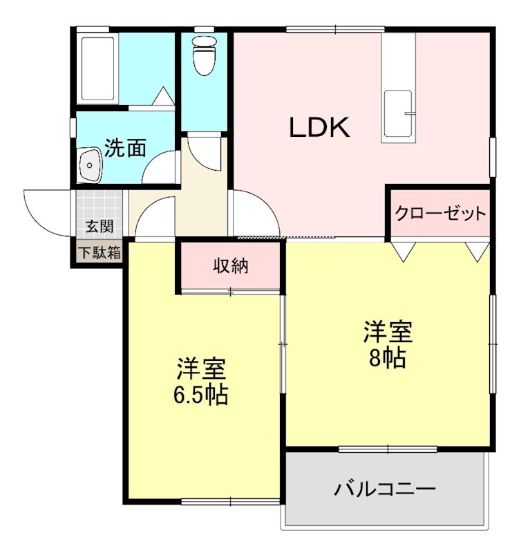 クレストハウス 間取り図