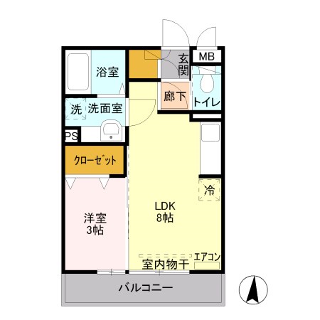 ヴィラリーリエ 間取り図