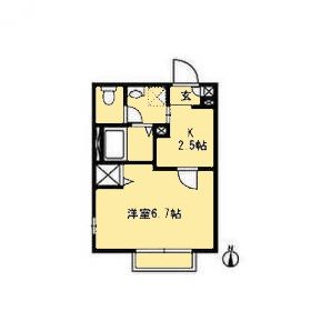 ヴァンサンク 間取り図