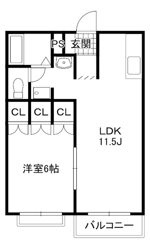 ハイツ平田Ⅰ 間取り図