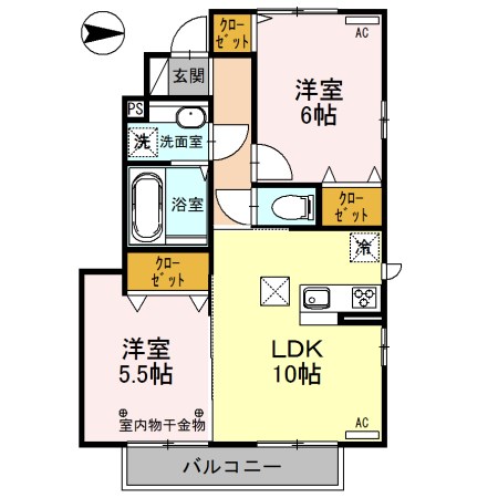 ハイグレードみずほ野Ⅲ 間取り図