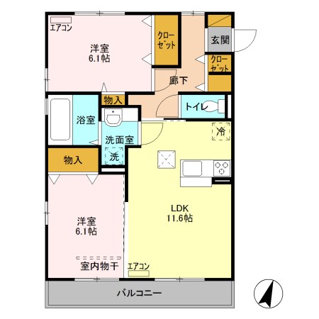スクエアD 間取り図