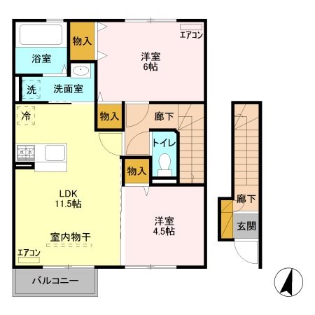 パストラル横山 間取り図