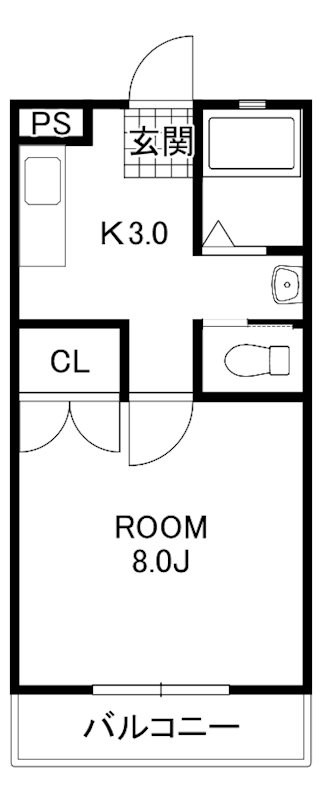 メゾンドールフジA 間取り図