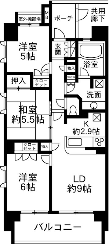 サンクレイドル前橋駅前 間取り図