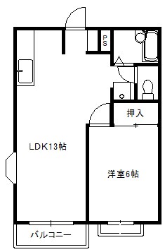 ワカミヤハイツ 間取り図