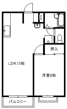 ワカミヤハイツ 間取り図