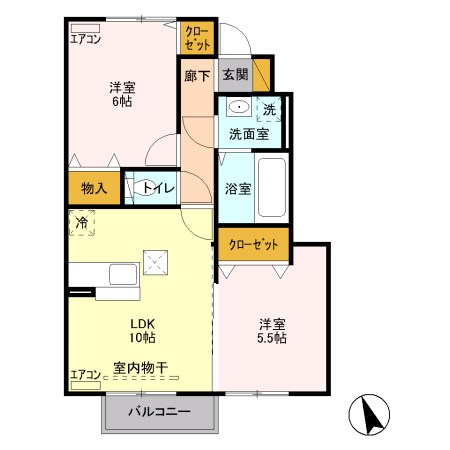 コンフォートA 間取り図