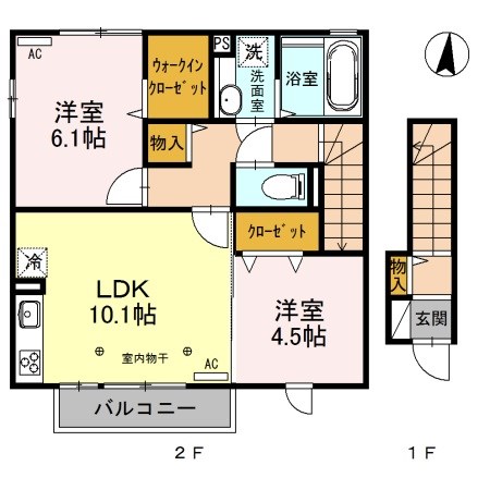 ジュネス江木 間取り図
