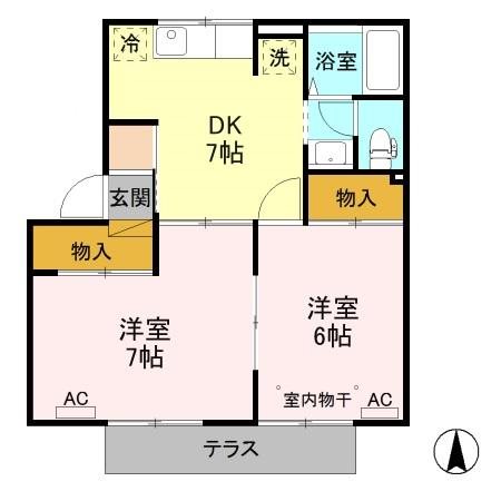 ビューグランドールC 間取り図