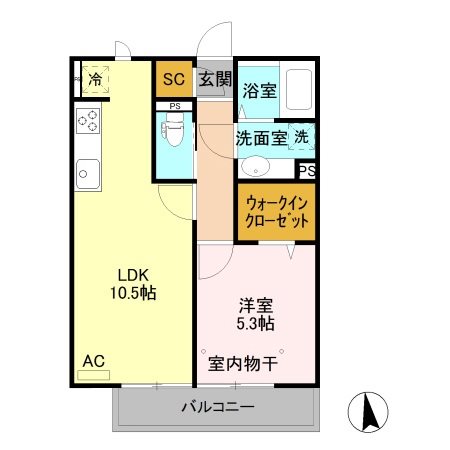 リッフェル高崎 間取り図