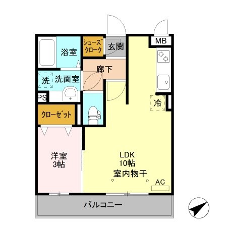 オペラハウス上大島C 間取り図