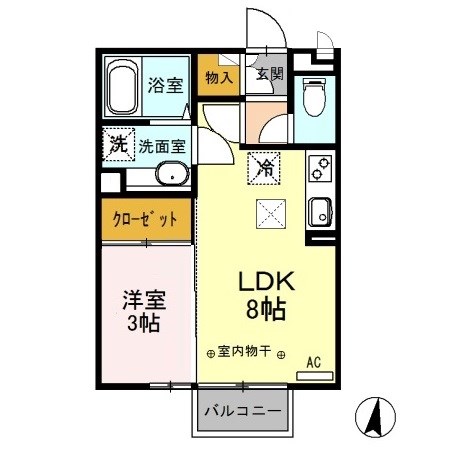 ヴィラージュレヨン 間取り図