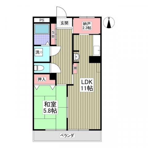 パークサイド篠崎 間取り図