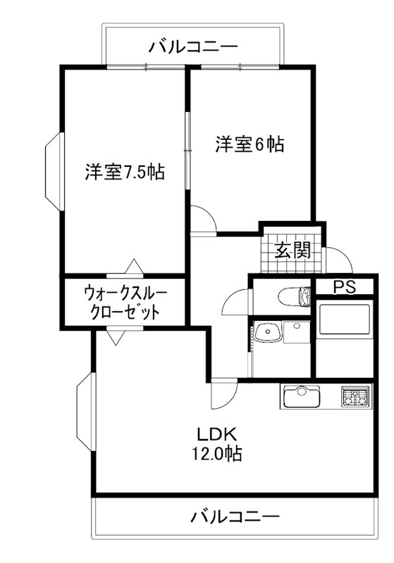 メゾンキャッスル 間取り図