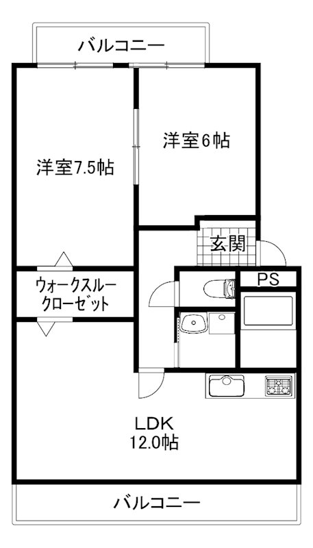 メゾンキャッスル 間取り図