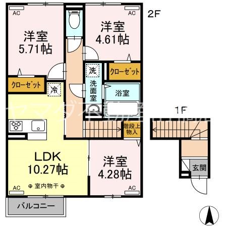 エスポワール・セレーノⅡ 間取り図