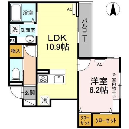 アリビオ前橋 間取り図