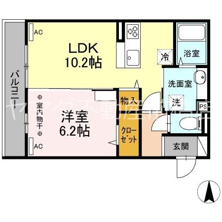 アリビオ前橋 間取り図
