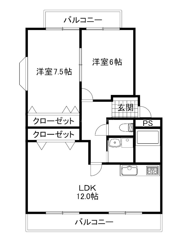メゾンキャッスル 間取り図