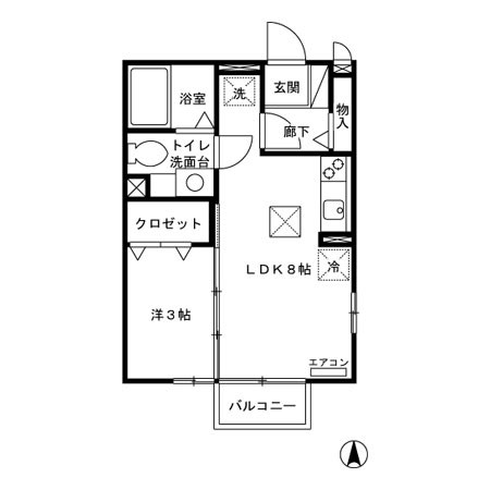evergreen 間取り図