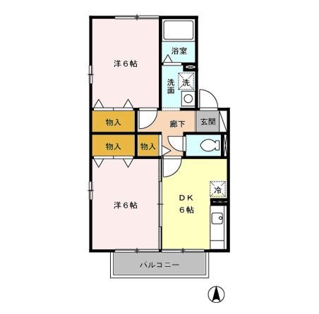 エクセランA 間取り図