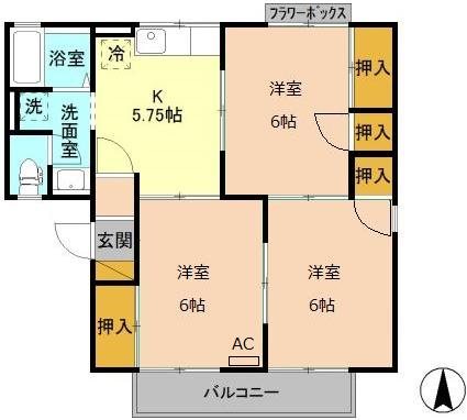 ビューグランドール 間取り図