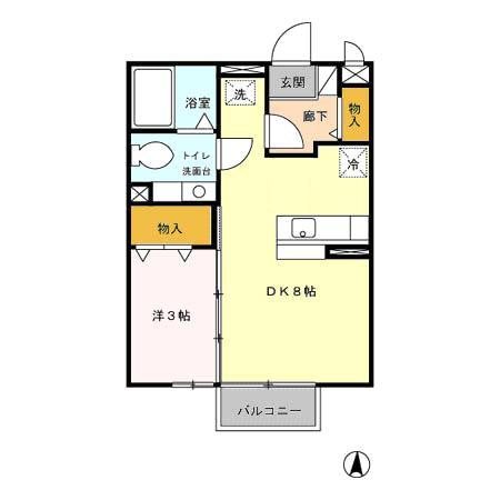 グリーンハイムA・B 間取り図