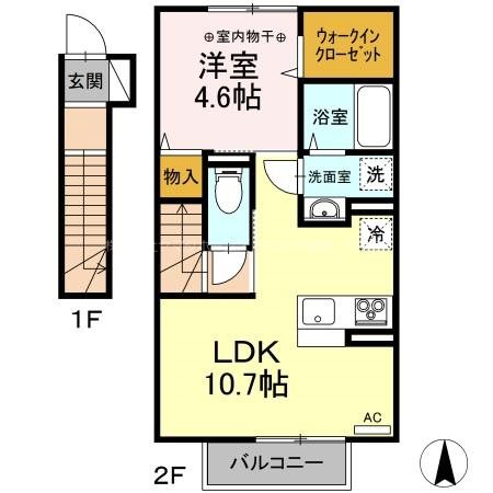 セプトガーデン古市町 間取り図