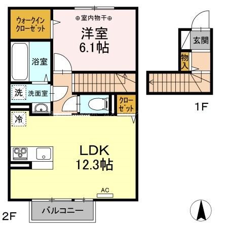 セプトガーデン古市町 間取り図