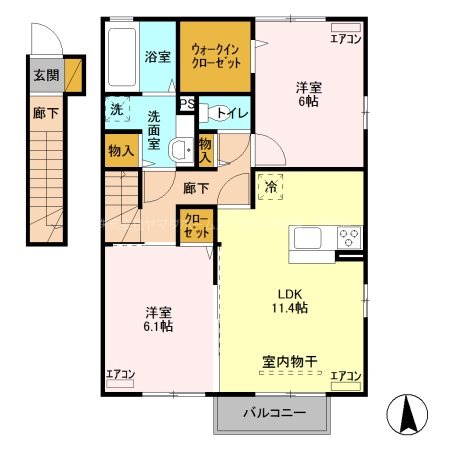 ラ・サンテ 間取り図