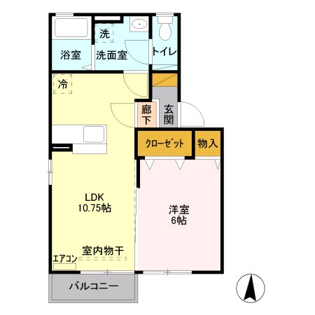 ファミールK・ＳⅠ 間取り図