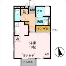 アムールA 間取り図