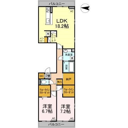 Maisond`Erable 間取り図