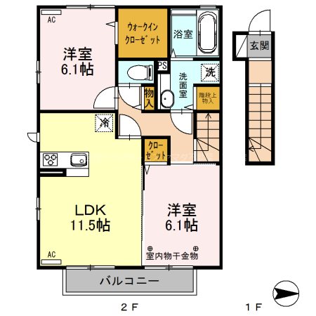 ハイグレードみずほ野Ⅲ 間取り図