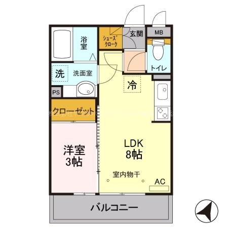 アンフルール 間取り図