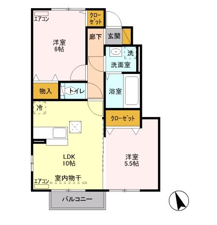 コンフォートA 間取り図