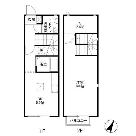 リビオンH＆M  間取り図