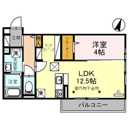 Y&amp;rsquo;ｓアビタシオン江木 間取り図
