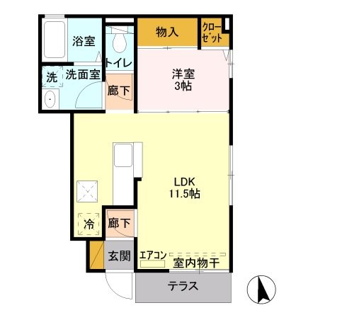 エスペランサアークＢ 間取り図
