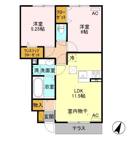 カーサカメリア 間取り図