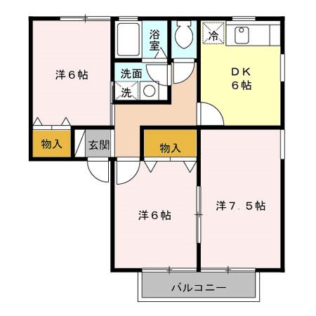 アビイロード　２ 間取り図