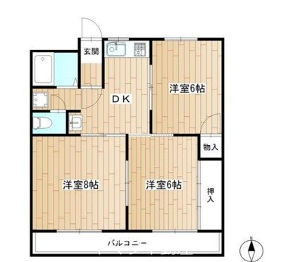 昭和コーポ前橋 間取り図