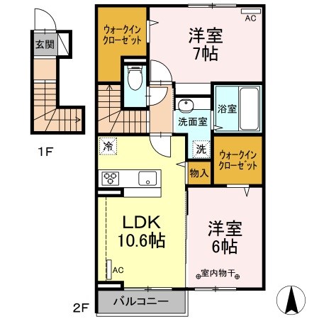ソレイユ 間取り図