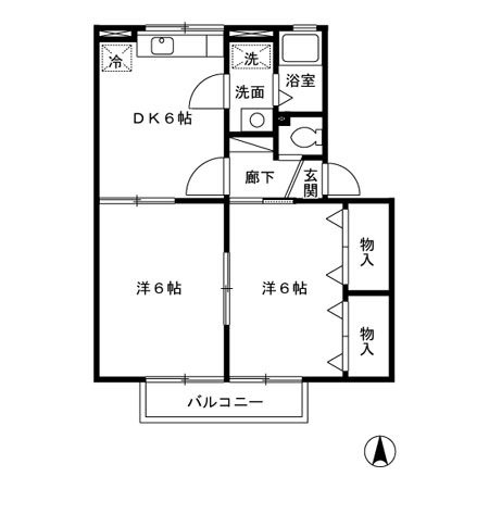 御料所ガーデンH 間取り図