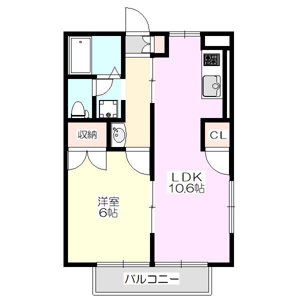 オレンジハイツ 間取り図