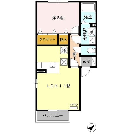 ガーデンリーブスA 間取り図