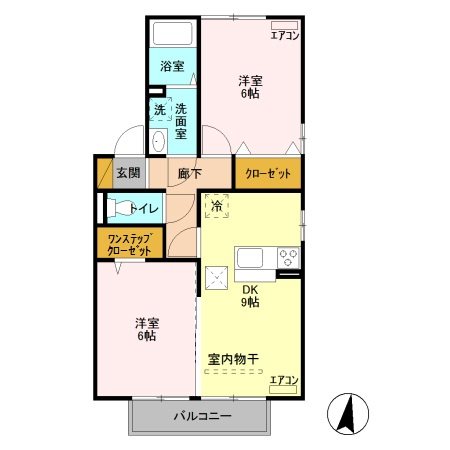 ハピネスヒルⅡ 間取り図