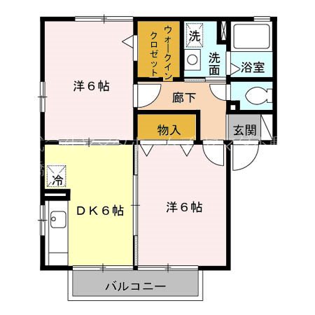 公園通りⅠⅡⅢ 間取り図