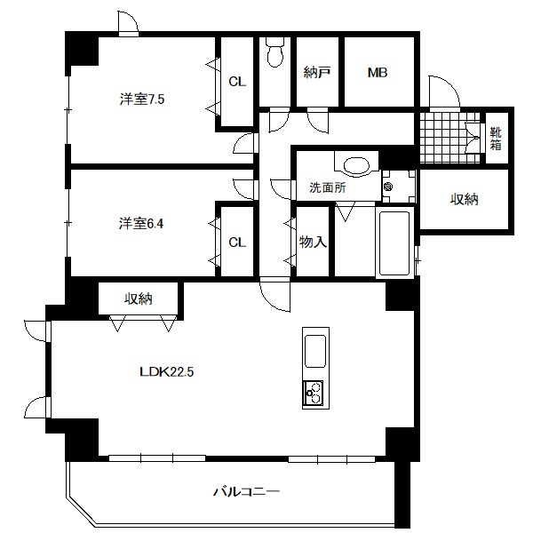 ランディングモジュール 間取り図